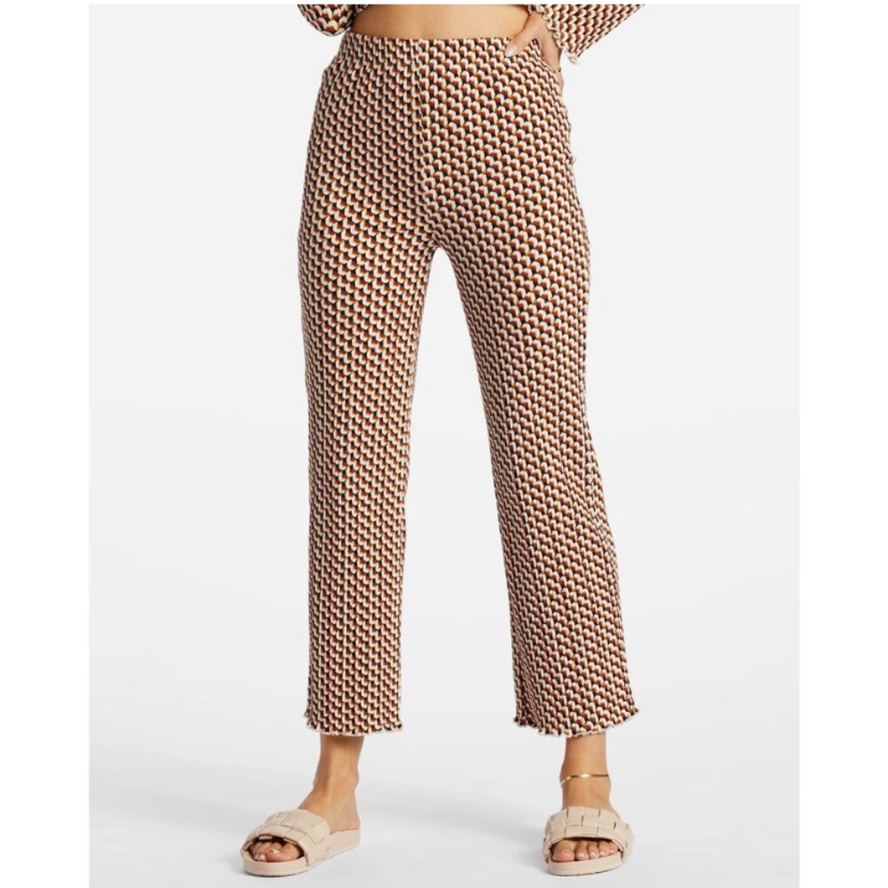 Billabong Women's Patterned Ribbed Knit Pants - Picture 2 of 3
